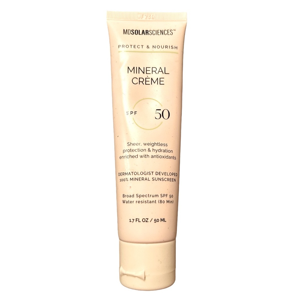 MDSolarSciences Mineral Creme Broad Spectrum SPF 50 UVA-UVB Sunscreen NWOB